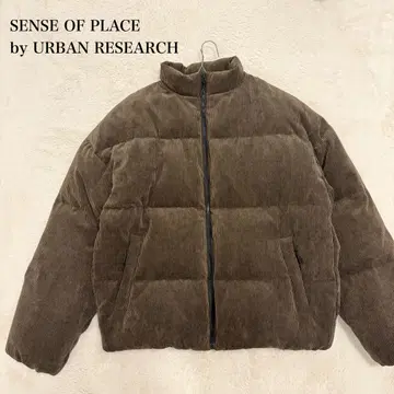 새상품급 URBAN RESEARCH 그린 다운 코듀로이 자켓 남성용