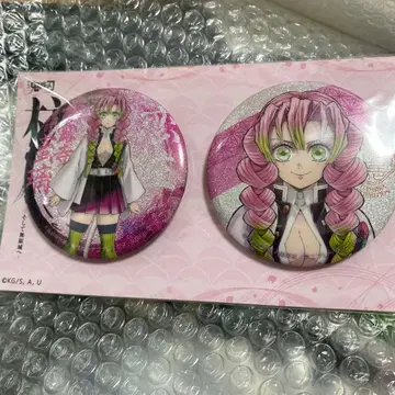 귀멸의 칼날 기둥전 키 비주얼 글리터 캔뱃지 세트 미츠리