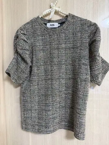 AZUL 반팔 체크 무늬 M