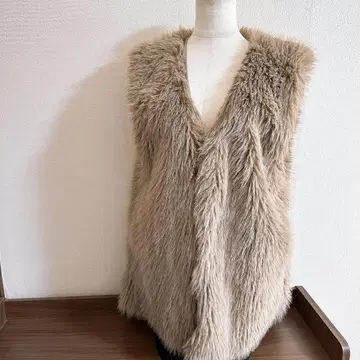 JEANASiS 지나시스 인조 모피 베스트 프리 사이즈