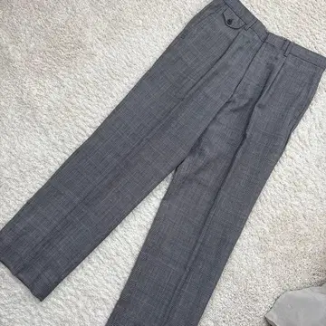 VAN BROTHERS 그레이 체크 슬랙스