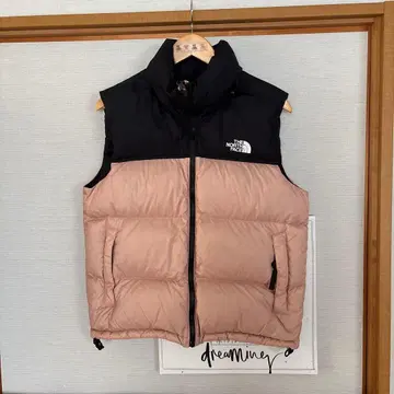 THE NORTH FACE 다운 베스트 블랙/핑크