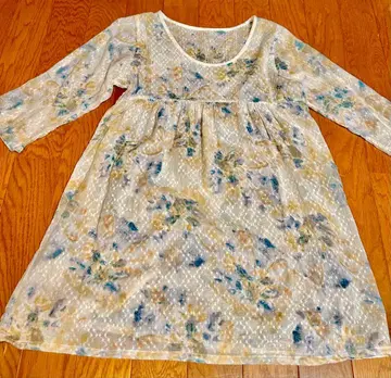 70s 80s 유럽 프랑스 앤티크 구제 의류 빈티지 꽃무늬 원피스