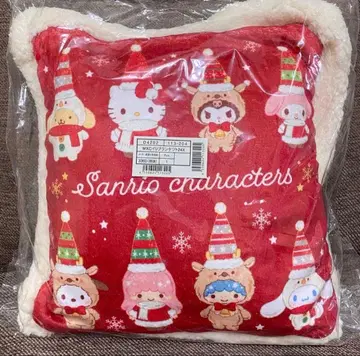 산리오 캐릭터즈 쿠션 담요 크리스마스