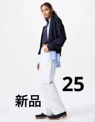 UNIQLO 와이드 스트레이트 청바지 25 사이즈 라이트 블루 새상품