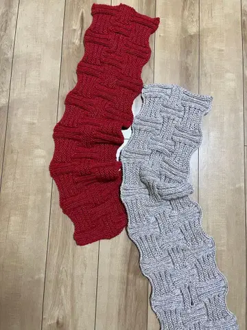 핸드메이드 니트 편직 머플러