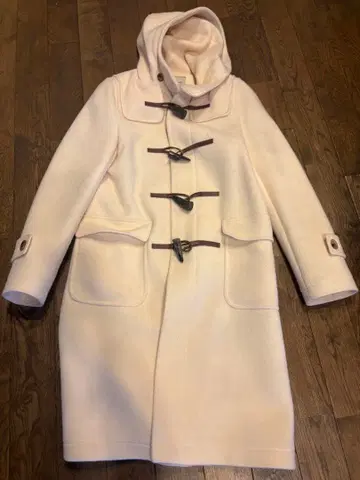 UNITED ARROWS 화이트 더플 코트 38