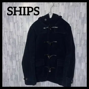 구제 의류 쉽스 더플 코트 네이비 컬러 네이비 남성용 캐주얼 M