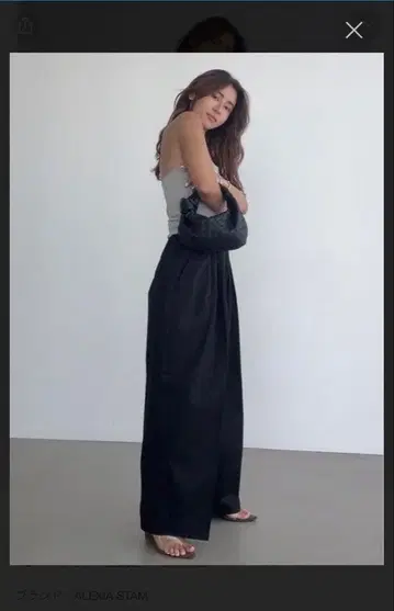 ALEXIA STAM Tuck Easy Wide Pants 블랙