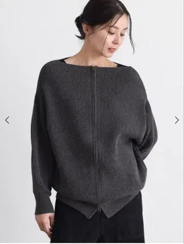 CLOVE 더블 지퍼 니트 가디건