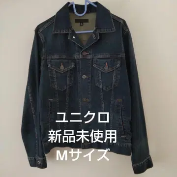 미사용 새상품 유니클로 블루 데님 자켓 M 사이즈