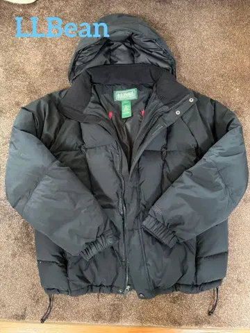 L.L.Bean 남성용 다기능 다운 자켓 블랙 사이즈 L 할인 불가