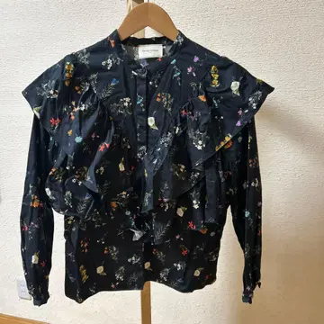 UNITED ARROWS 플라워 프린트 긴팔 셔츠