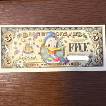 디즈니 달러 50주년 기념 지폐 5달러
