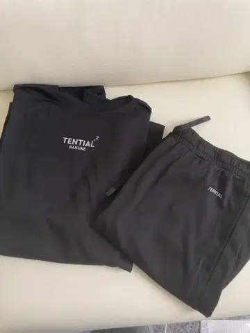 TENTIAL 블랙 파자마 M BAKUNE
