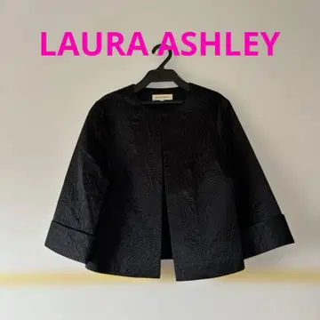 로라 애슐리 LAURA ASHLEY 실크 자켓 블랙