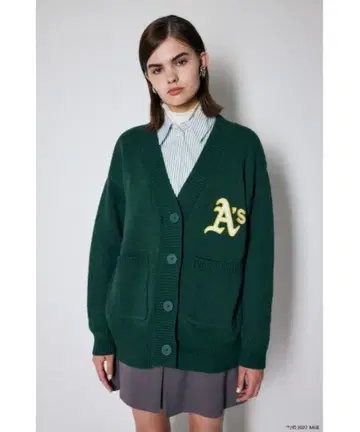 moussy MLB KNIT 가디건