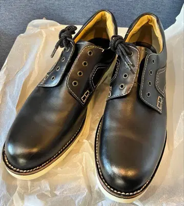 폴 스튜어트 블랙 가죽 드레스 슈즈