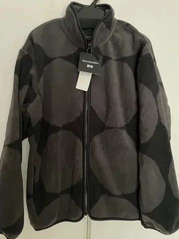 유니클로 마리메꼬 플리스 자켓 L 그레이 미사용