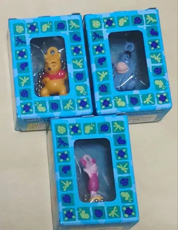 곰돌이 푸 레트로 키링 3개 묶음 판매