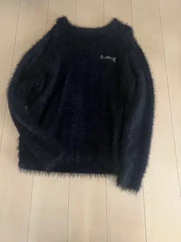 supprier 크로스 샤기 니트