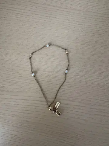 골드 체인 펄 팔찌