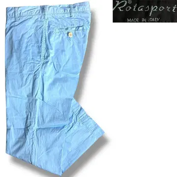 J6299 Rota 가먼트 다이 노플리츠 팬츠 블루 44 Rota