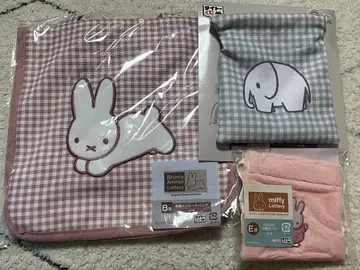 미피 제일복권 B상 자수 토트백 E상 복슬복슬 복조리 파우치 코끼리