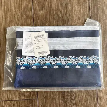 치카자와 레이스 ANA 기내 판매 한정판 더블 지퍼 파우치