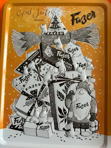 Fazer 무민 파츠엘 크리스마스 캔