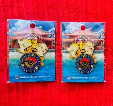 포켓몬 센터 오키나와 로고 핀즈 오키나와 한정판 미개봉 새상품 [2개]