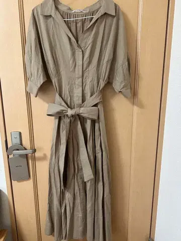 스나이델 반팔 셔츠 원피스