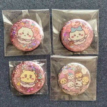 치이카와 캔뱃지 천사와 악마 하치와레 시사 집합 한정판