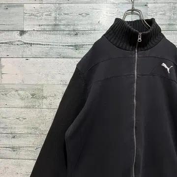 [ 푸마 ] PUMA 자수 원포인트 로고 빅 루즈 레트로 맨투맨 니트