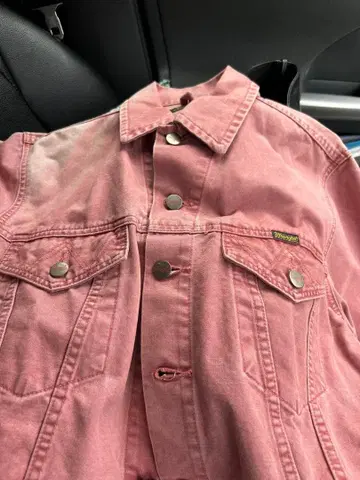 Wrangler 핑크 데님 자켓 새상품급 레어
