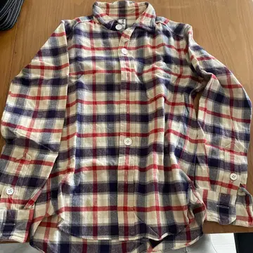 체크 무늬 플란넬 셔츠