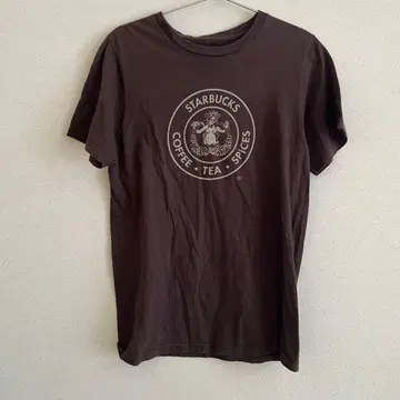 레어 STARBUCKS T셔츠 1호점 시애틀 스벅 브라운