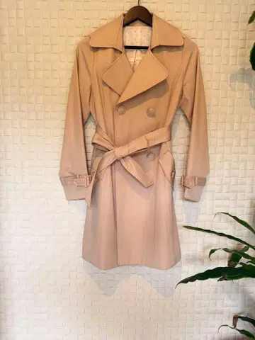 C.D.S BASIC 트렌치코트 안감 귀여운 도트 M