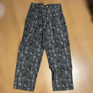 COGNOMEN 기하학 패턴 와이드 팬츠 L