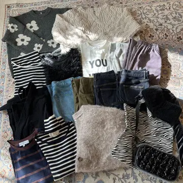 여성용 캐주얼웨어 세트 잡화 포함