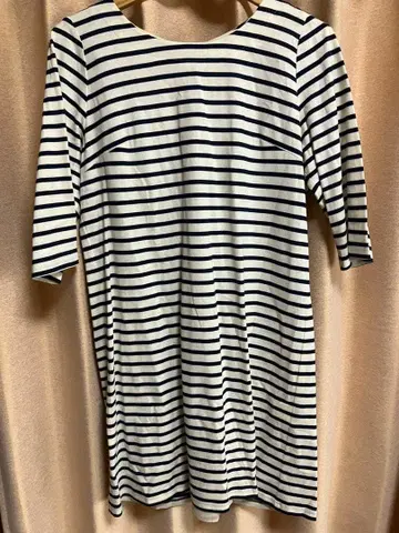 Rose Tiara 스트라이프 칠부 소매 튜닉 42