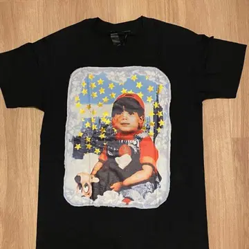 오늘 발송 가능 VLONE 비롱 T셔츠 L 블랙 반팔 프린트