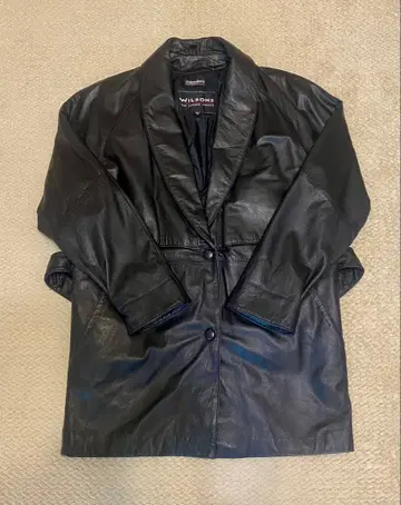 빈티지 라이너 포함 가죽 자켓