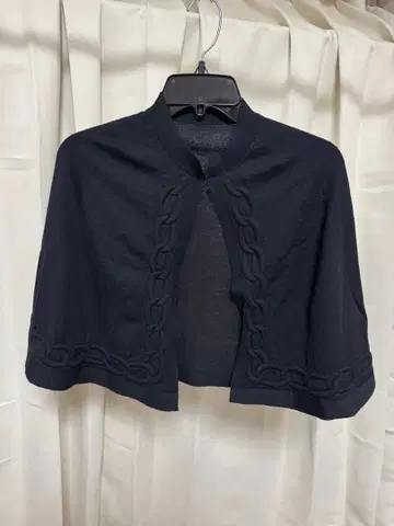 sacai 실크 혼방 체인 편직 케이프 새상품급