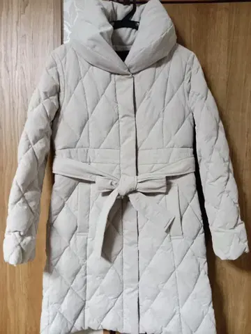 VICKY 아이보리 퀼팅 다운 자켓