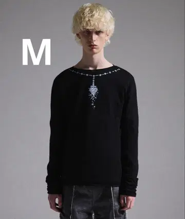 [ GRANCY ] 프린트 디자인 시어 니트