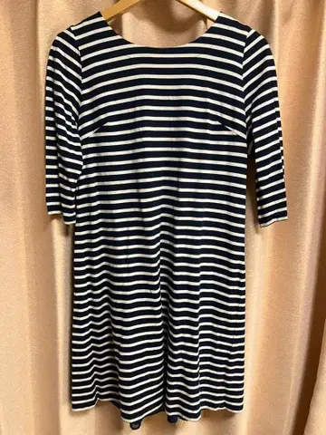 Rose Tiara 스트라이프 오부 소매 튜닉