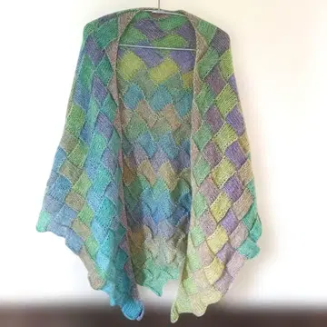 다이아몬드 패턴 숄