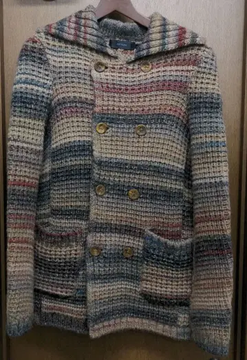 ARTISAN 후드 부착 니트 자켓