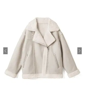 에코 무스탕 라이더 자켓 M